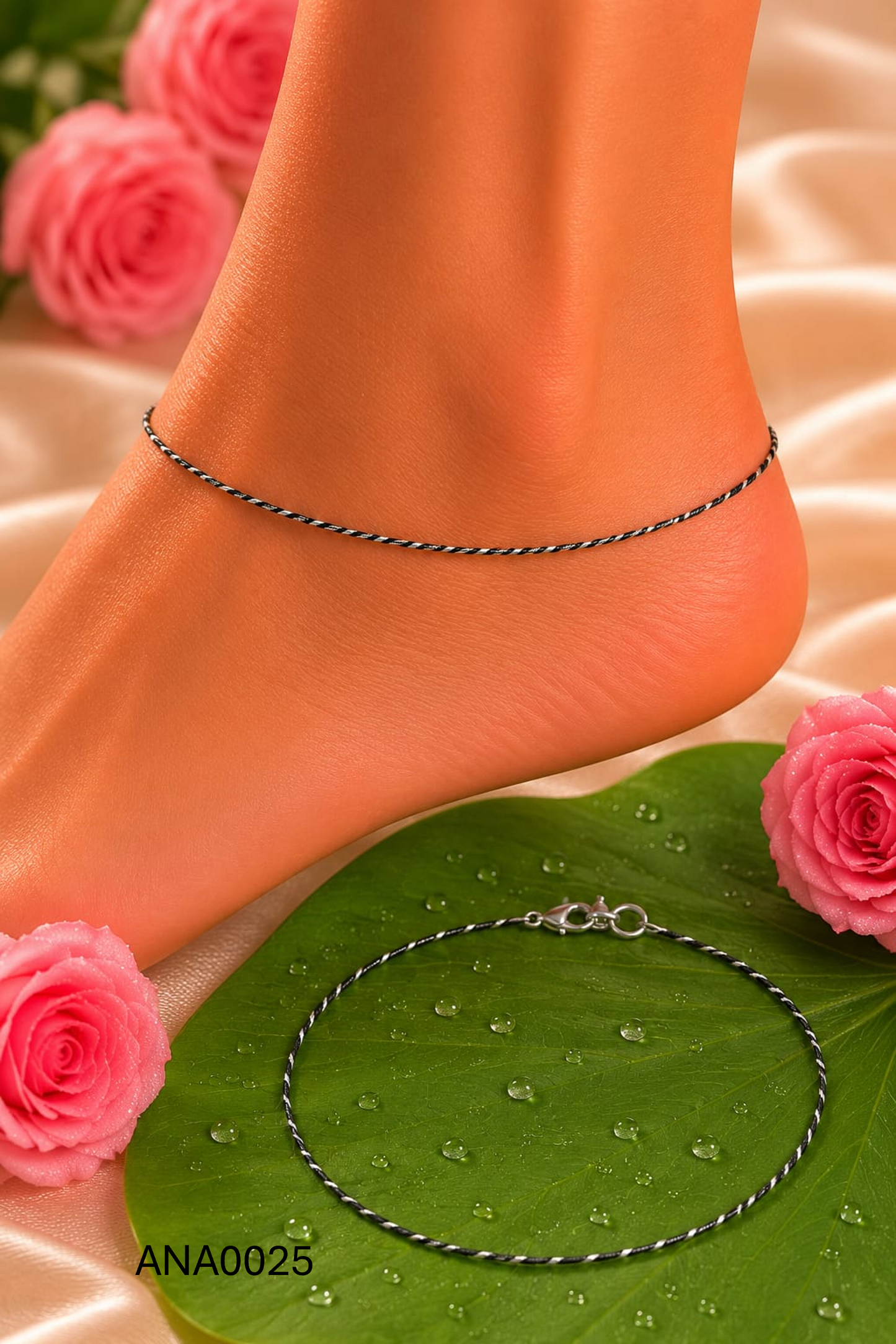 Sleek Twisted Anklet
