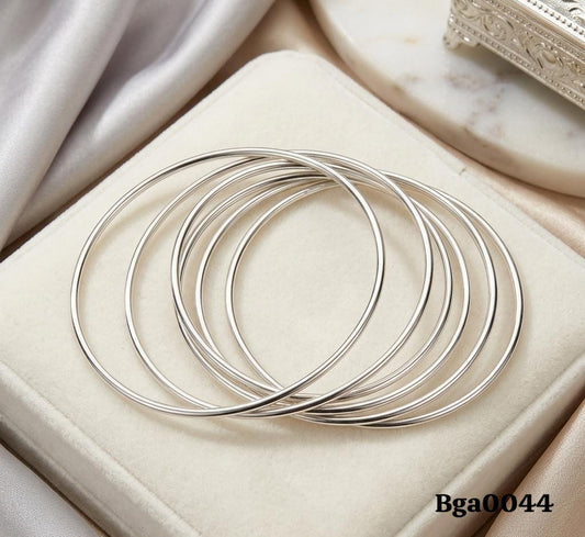 Classic Plain Bangle Set