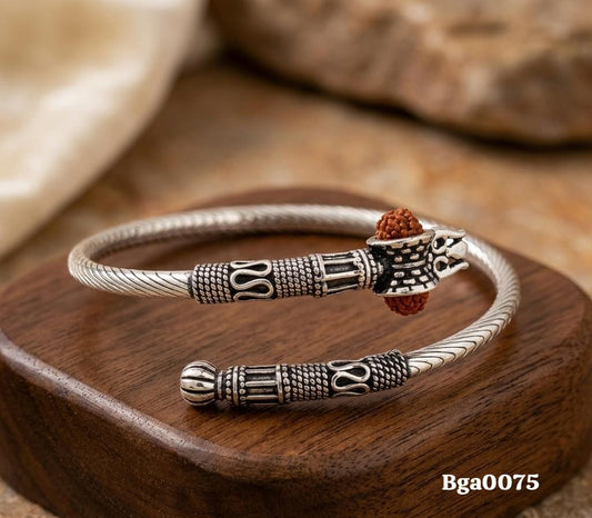 Trishul and Rudraksha Spiritual Kada