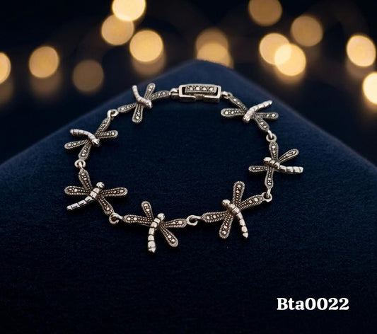 Dragonfly-Link Marcasite Bracelet
