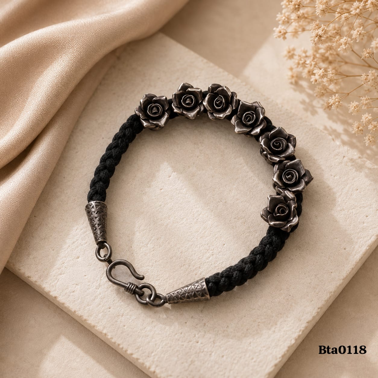 Floral Cord Bracelet
