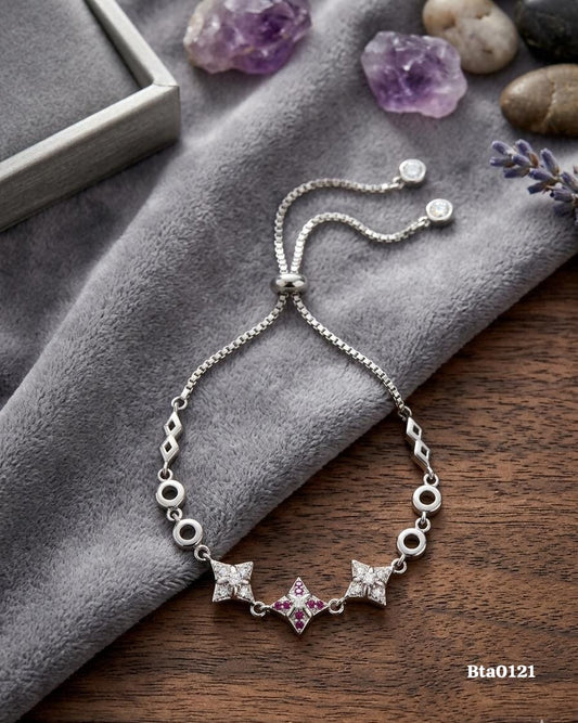 Elegant Star-Motif Sliding Bracelet