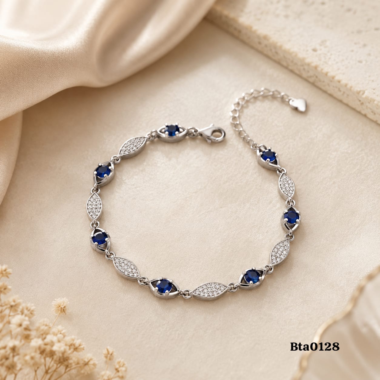 Elegant Sterling Silver Bracelet