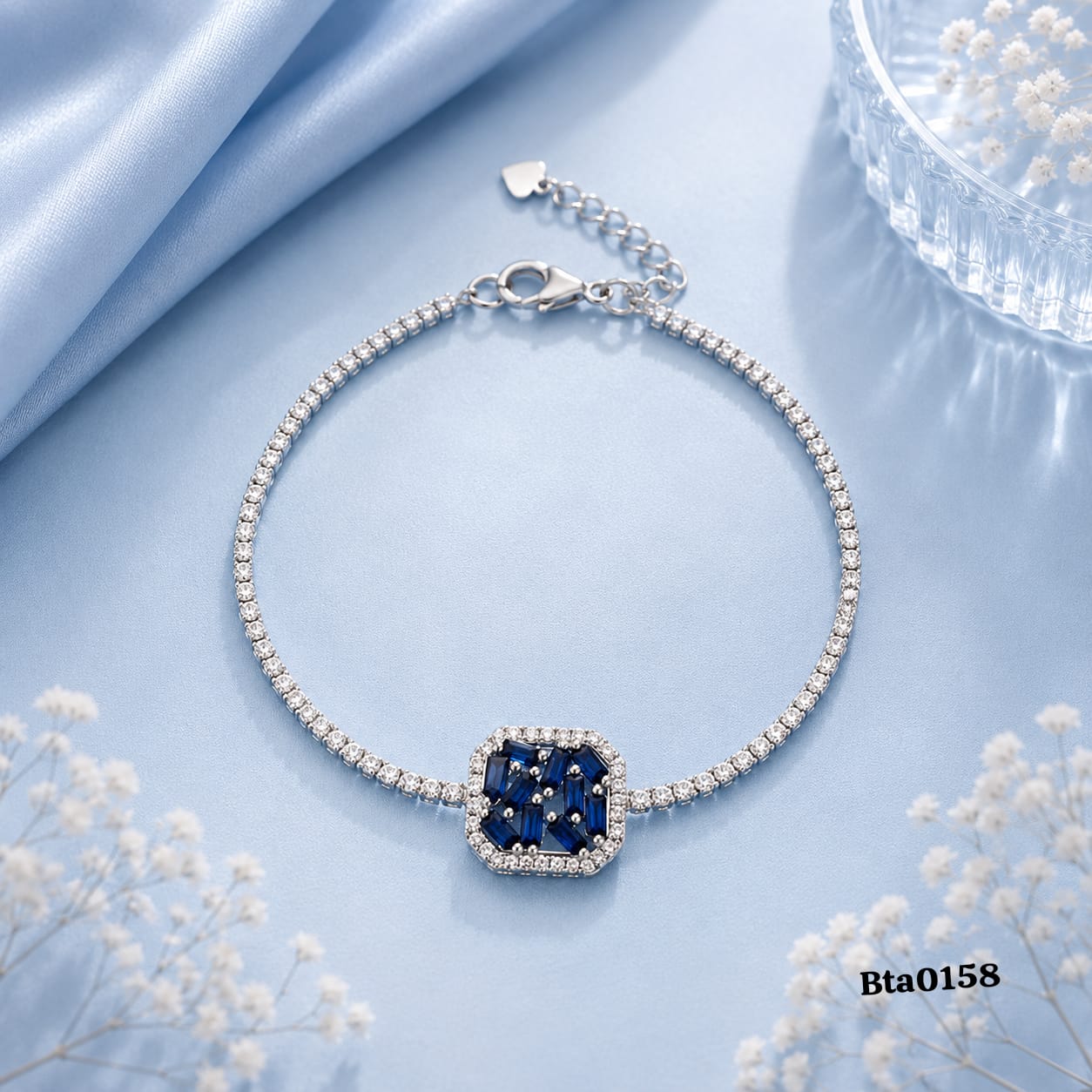 Stone-Studded Charm Bracelet