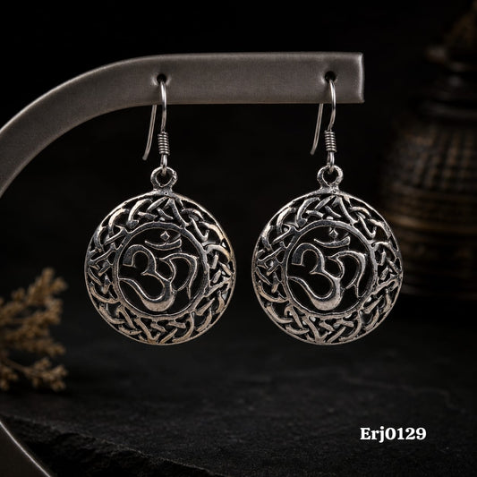 Om Symbol Drop Earrings