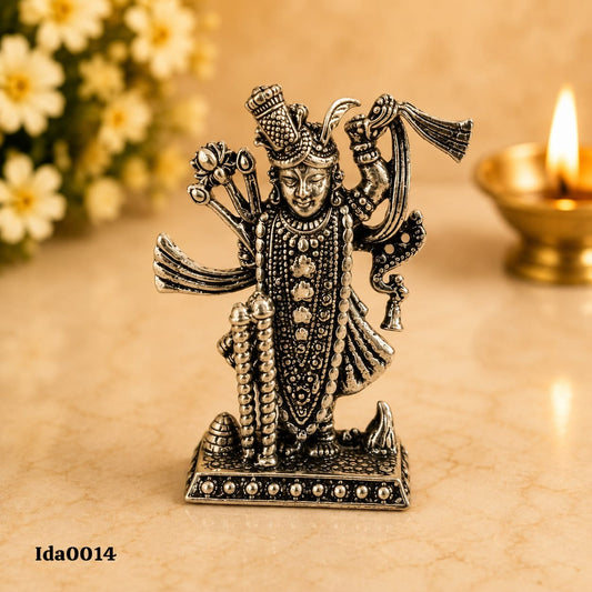 92.5 Sterling Silver 1.5 Inch Shreenathji Idol
