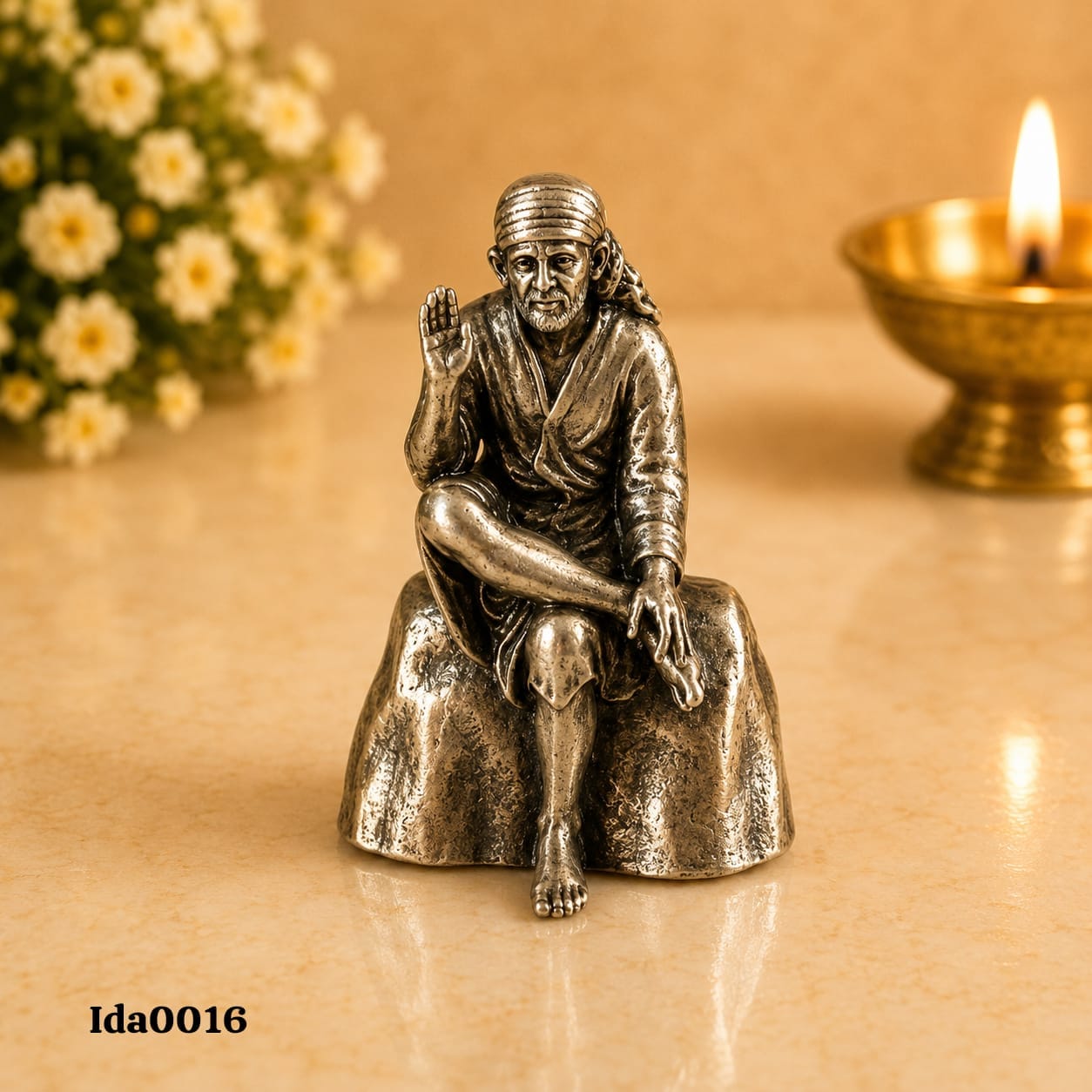 92.5 Sterling Silver Sai Baba Idol