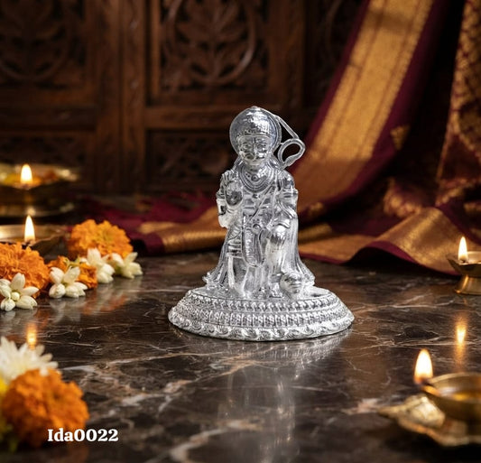 92.5 Sterling Silver Lord Hanuman Idol
