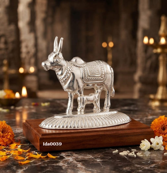 Kamadhenu Cow and Calf Idol