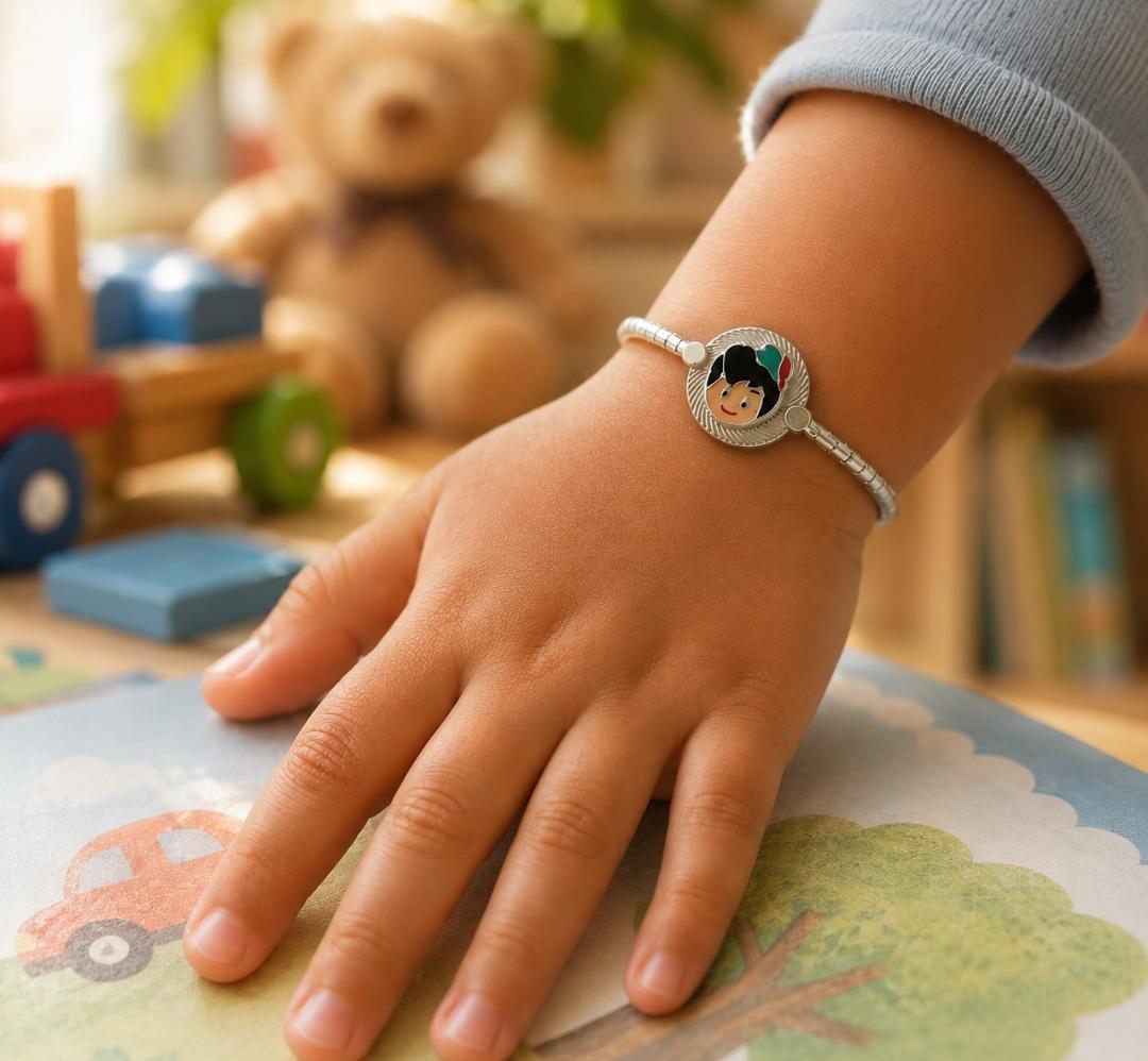 Delightful 92.5 Sterling Silver Kids' Bracelet