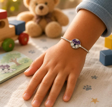 Adorable 92.5 Sterling Silver Kids' Bracelet – Puppy Charm