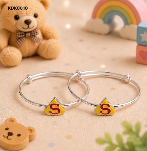Superman Charm 92.5 Sterling Silver Kada Set