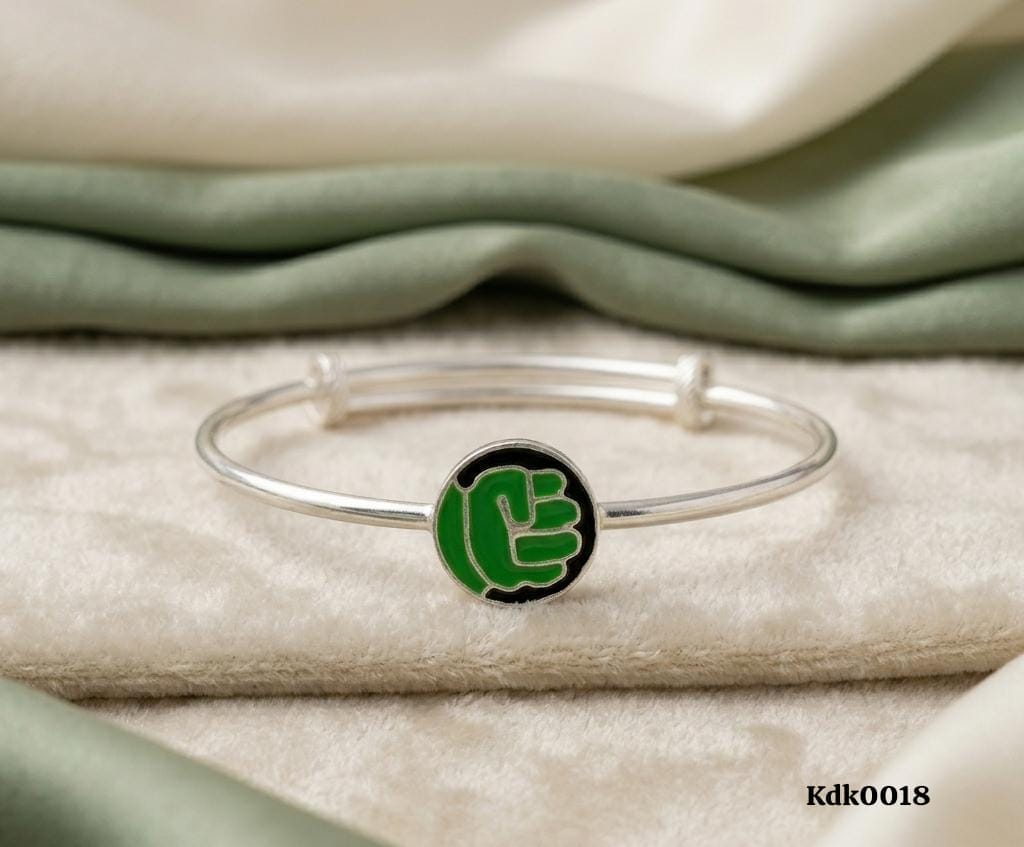 Superhero Fist Charm 92.5 Sterling Silver Kada