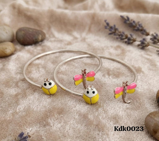 Insect Charm 92.5 Sterling Silver Kada Set