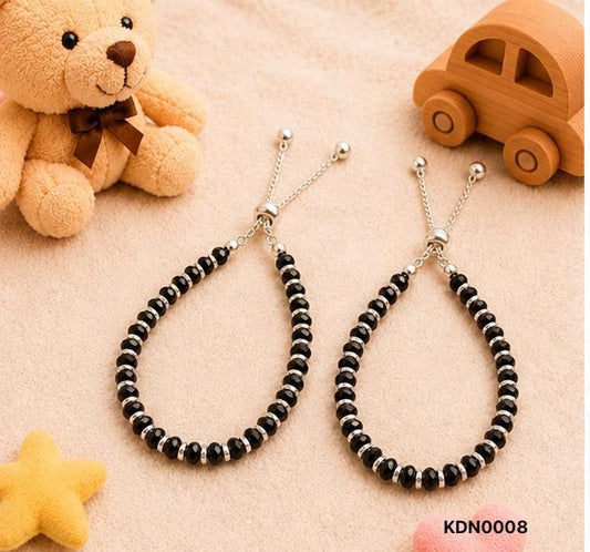 Kids Sterling Silver Black Bead Nazaria – Silver Spacer