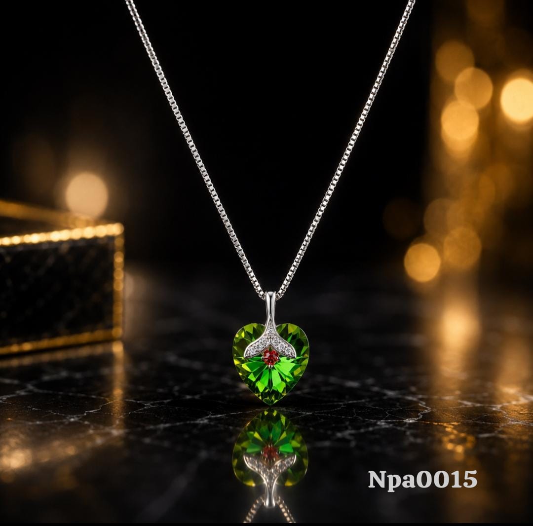 Vibrant Heart Pendant Necklace