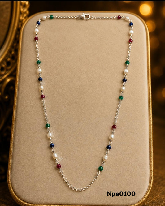 Multi-Color Beaded Necklace