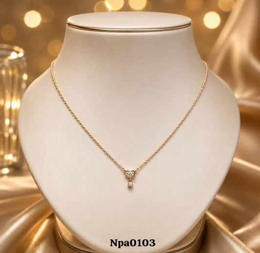 Delicate Solitaire Pendant Necklace
