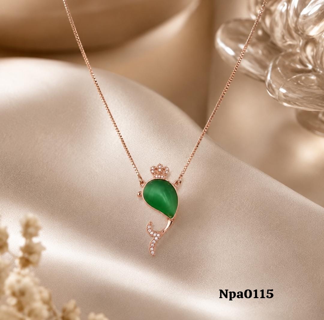 Crowned Dolphin Pendant Necklace