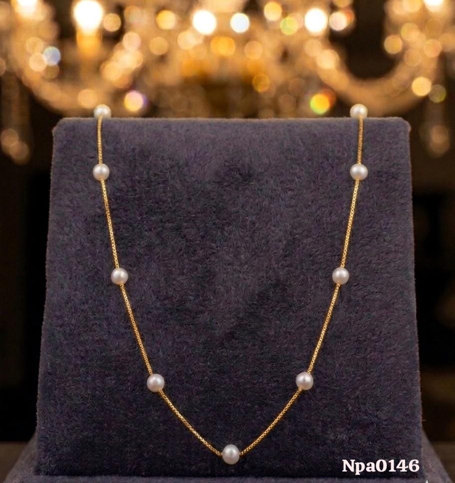 Pearl Station Necklace