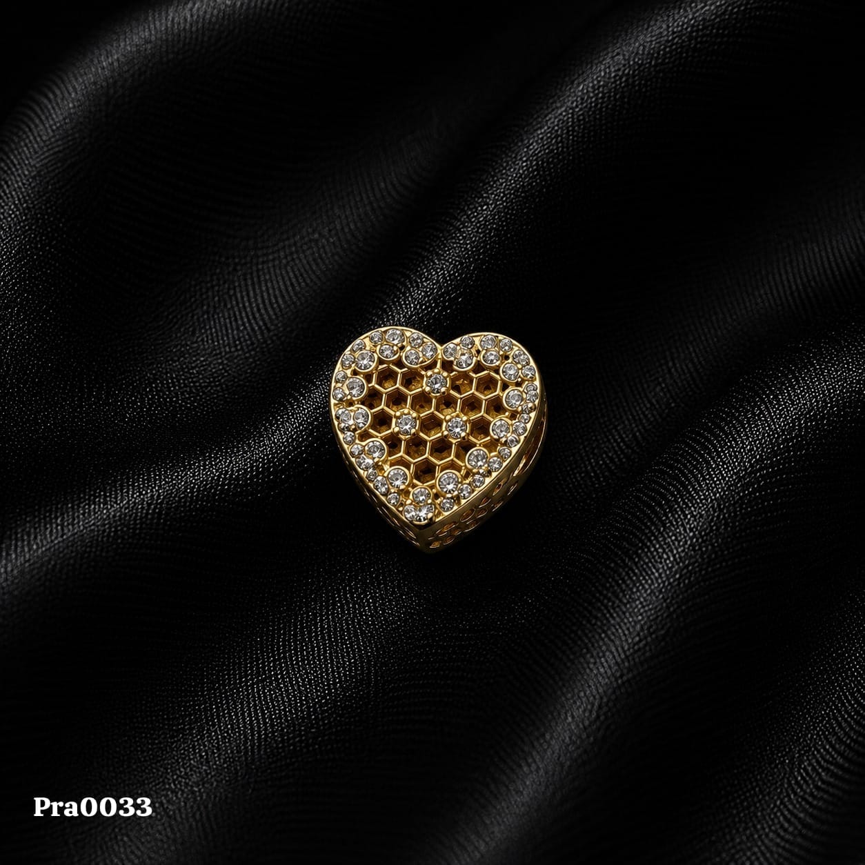 Honeycomb Heart Charm