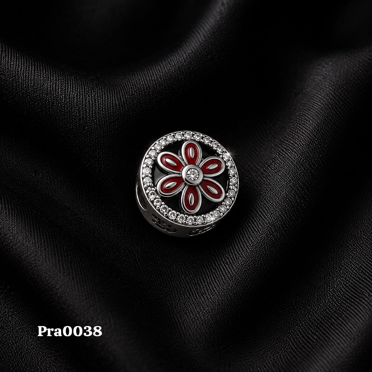 Red Flower Charm