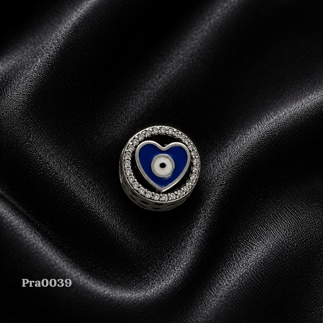Evil Eye Heart Charm