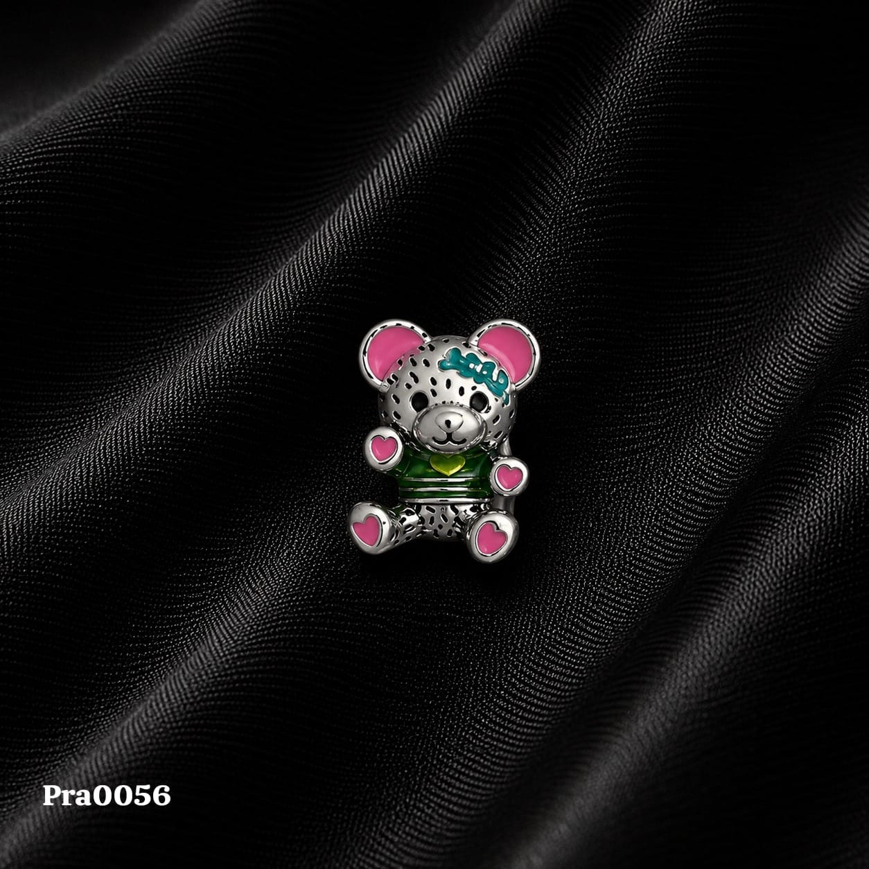 Playful Teddy Bear Charm