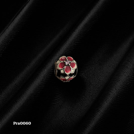 Enameled Floral Bloom Charm