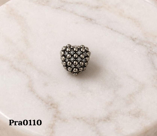 Beaded Heart Charm