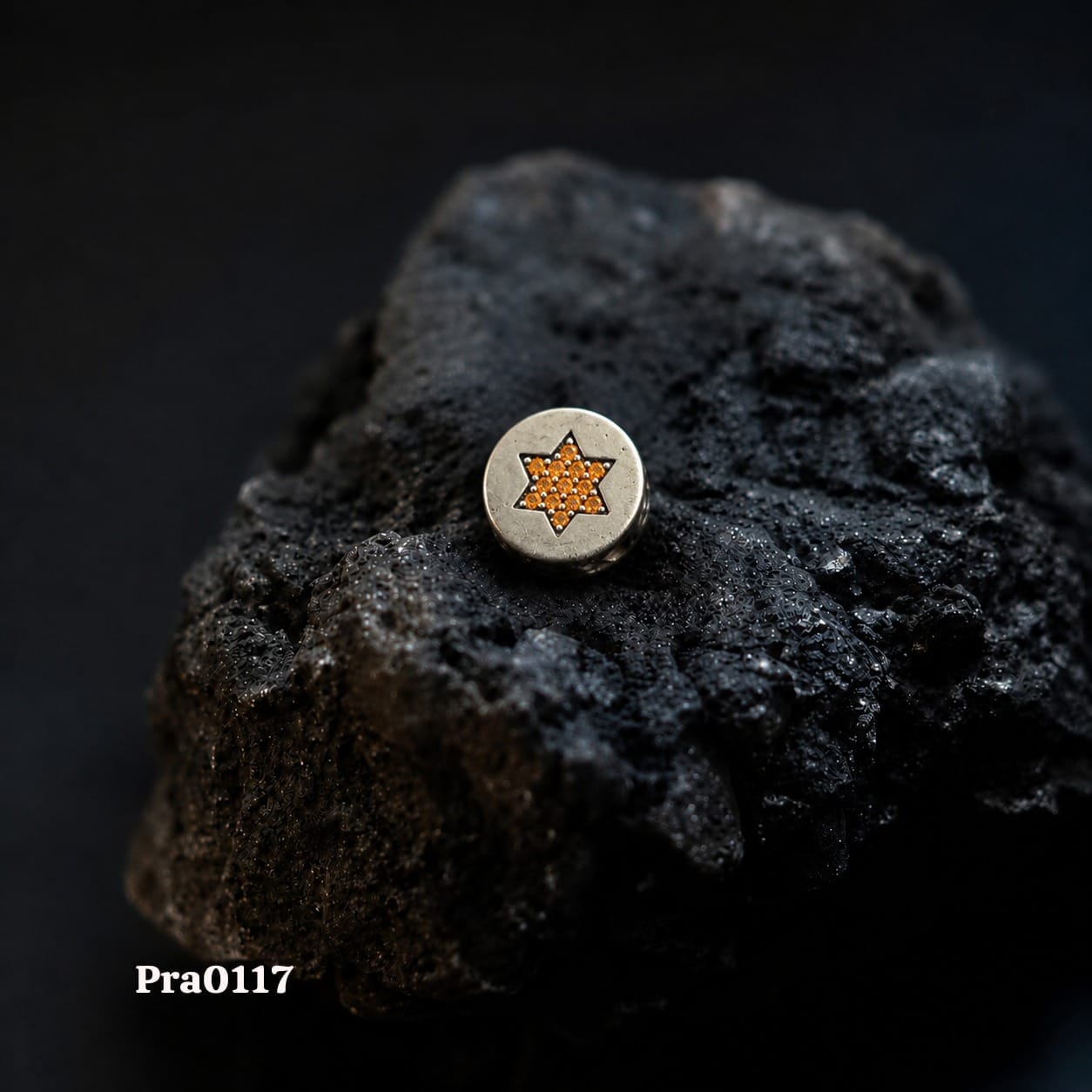 Orange Star Charm