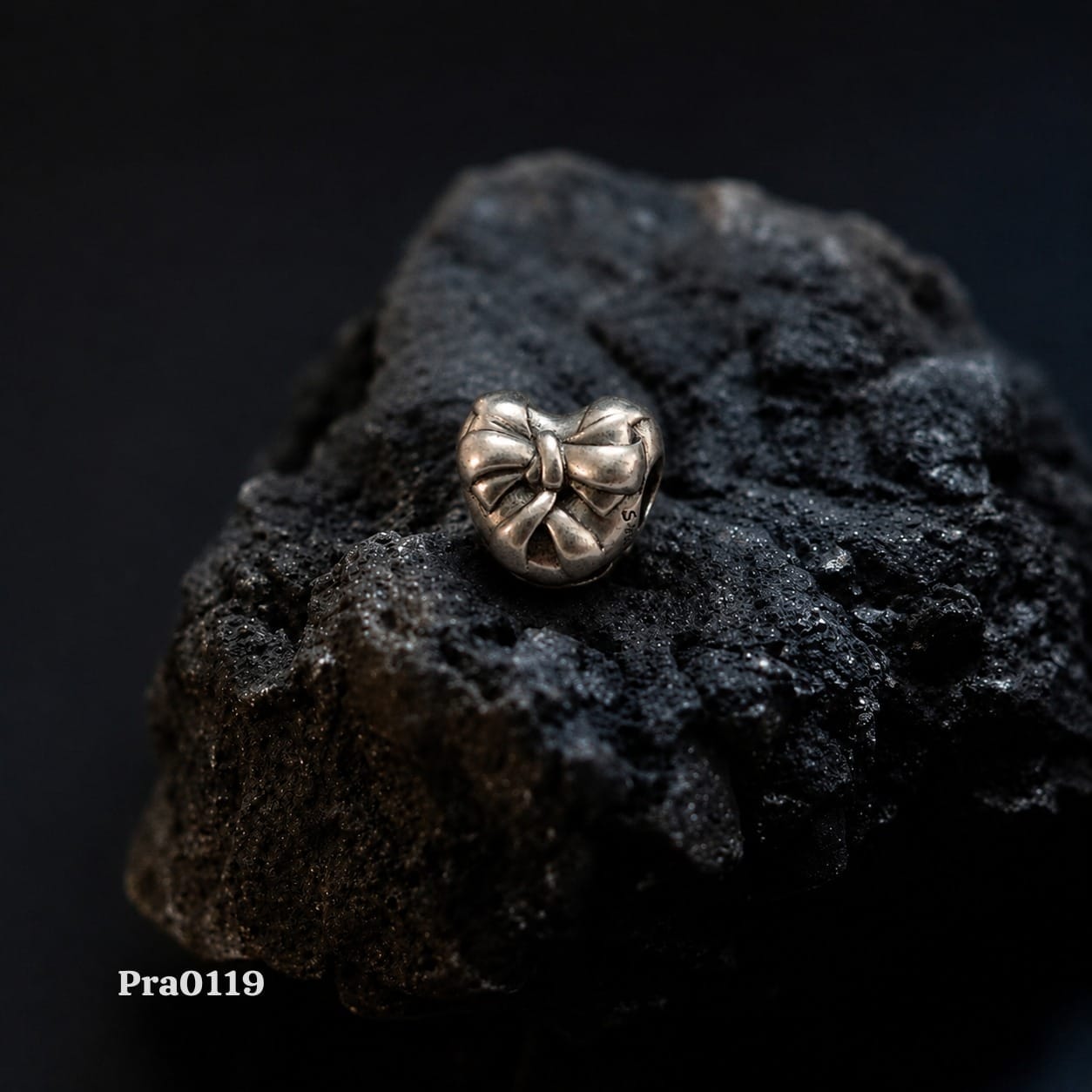 Bow Heart Charm