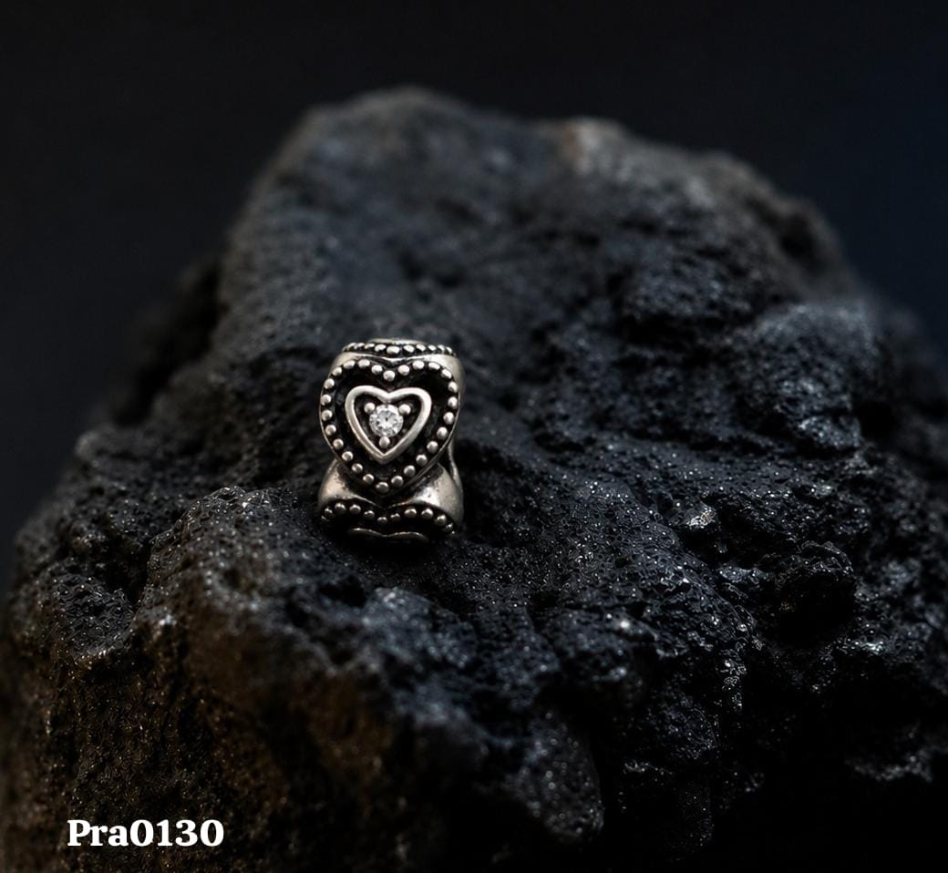 Beaded Heart Centerpiece Charm