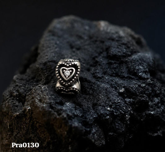 Beaded Heart Centerpiece Charm