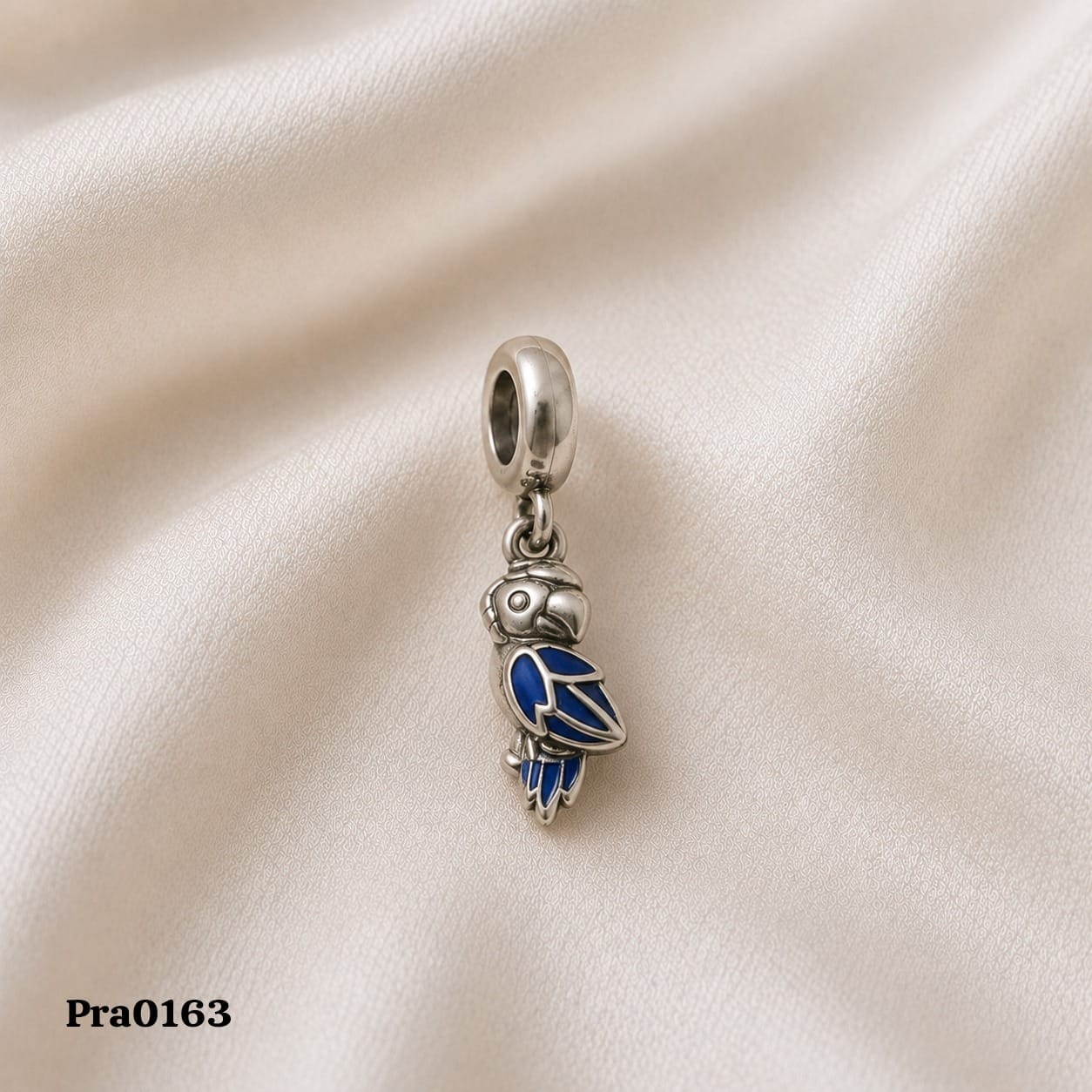 Tropical Blue Parrot" Charm