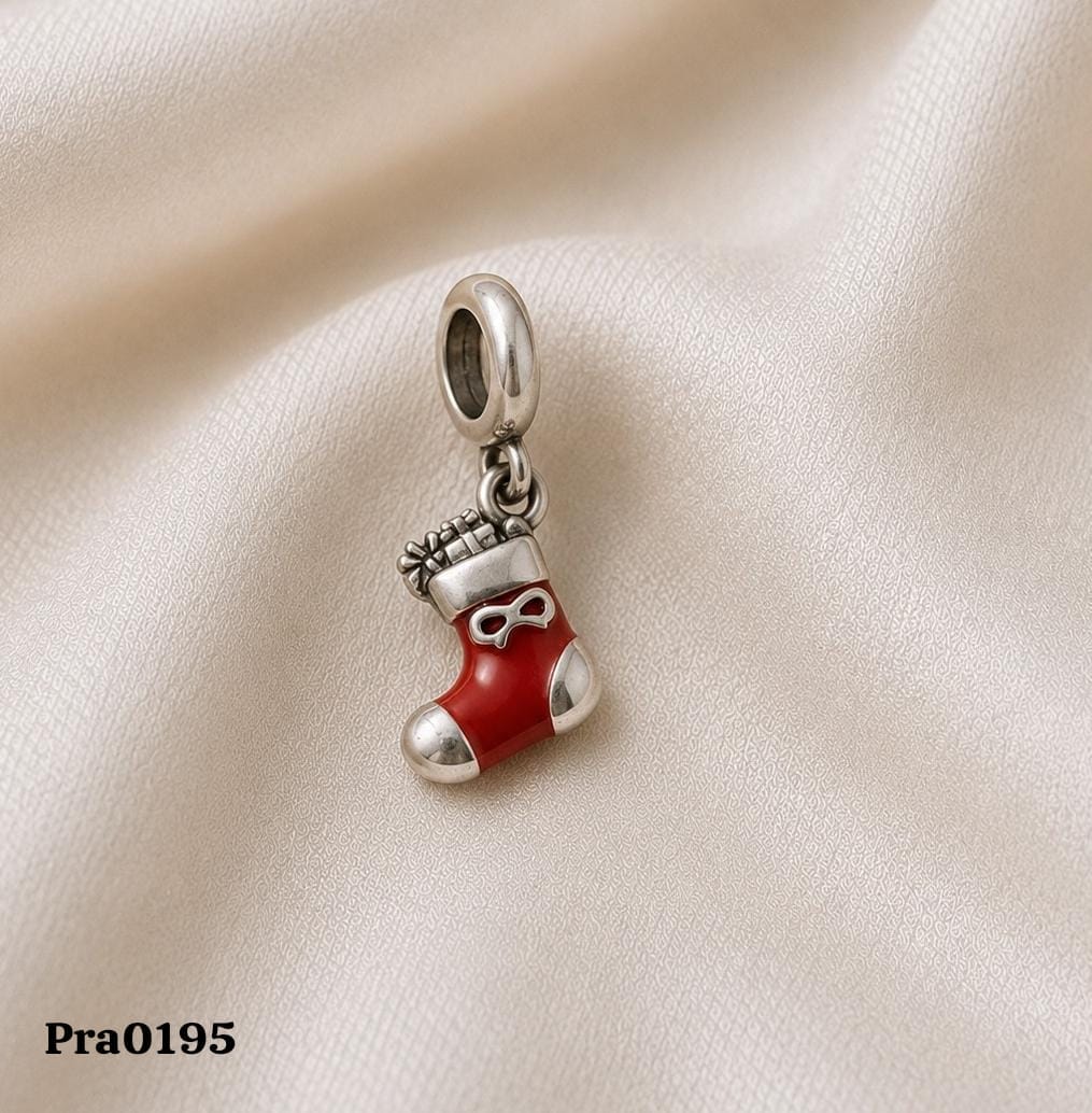 Festive Holiday Stocking" Dangle Charm
