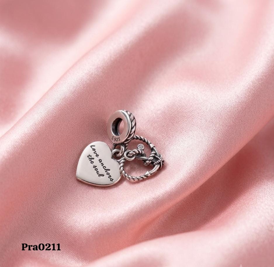 Love Anchors the Soul" Dangle Charm