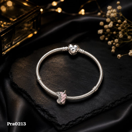 Heart Clasp Snake Chain Bracelet