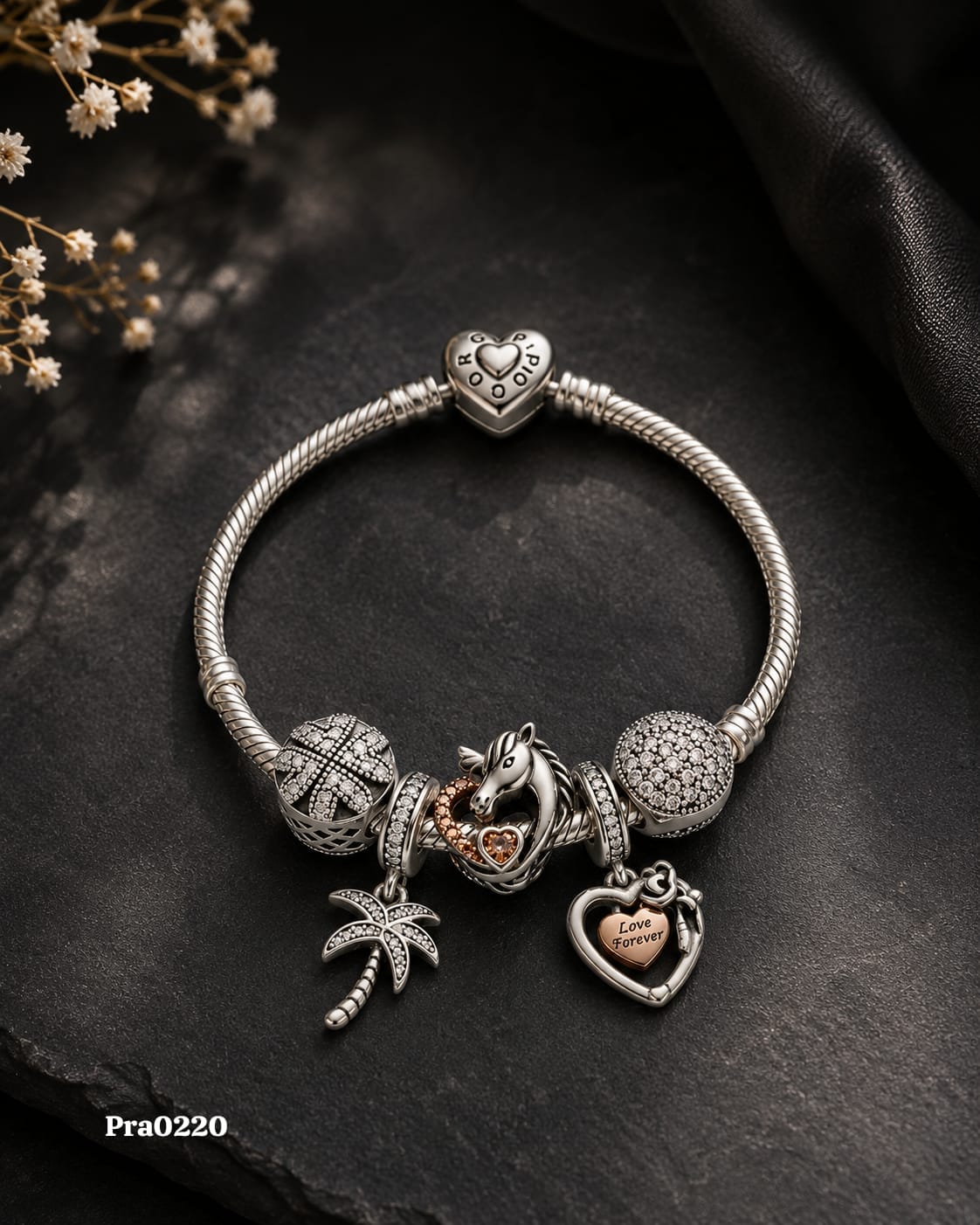 Whimsical Escapes" Snake Chain Bracelet