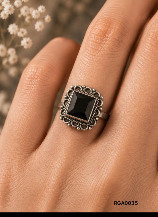 Gothic Regal Square Ring