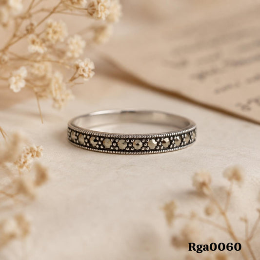 Marcasite Sterling Silver Band