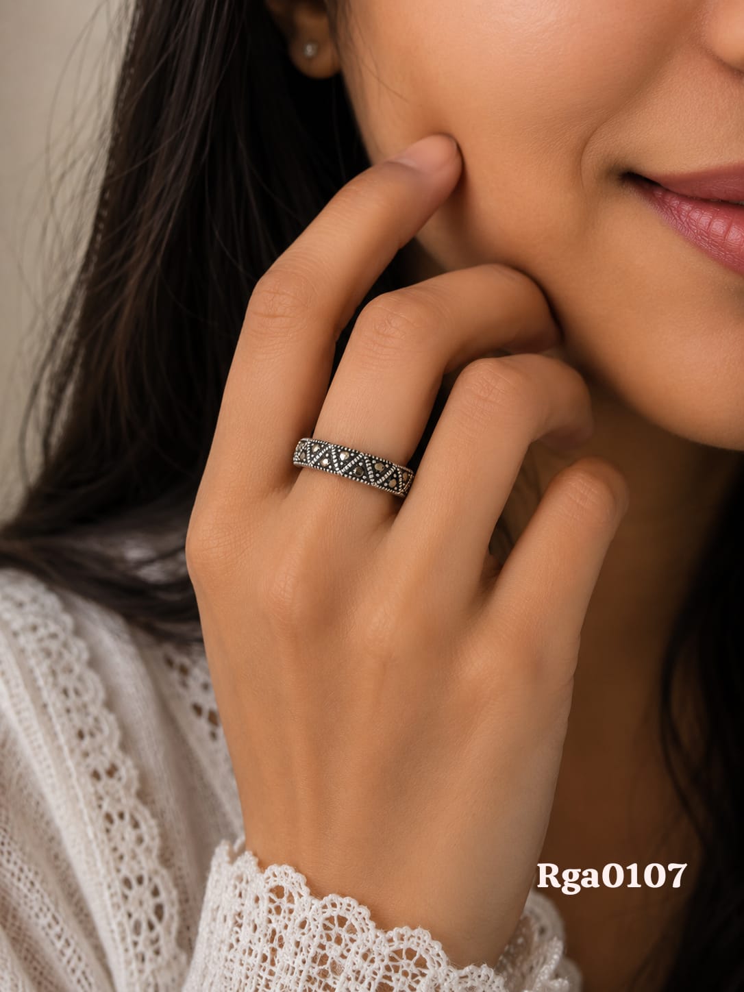 Woven Style Marcasite Band