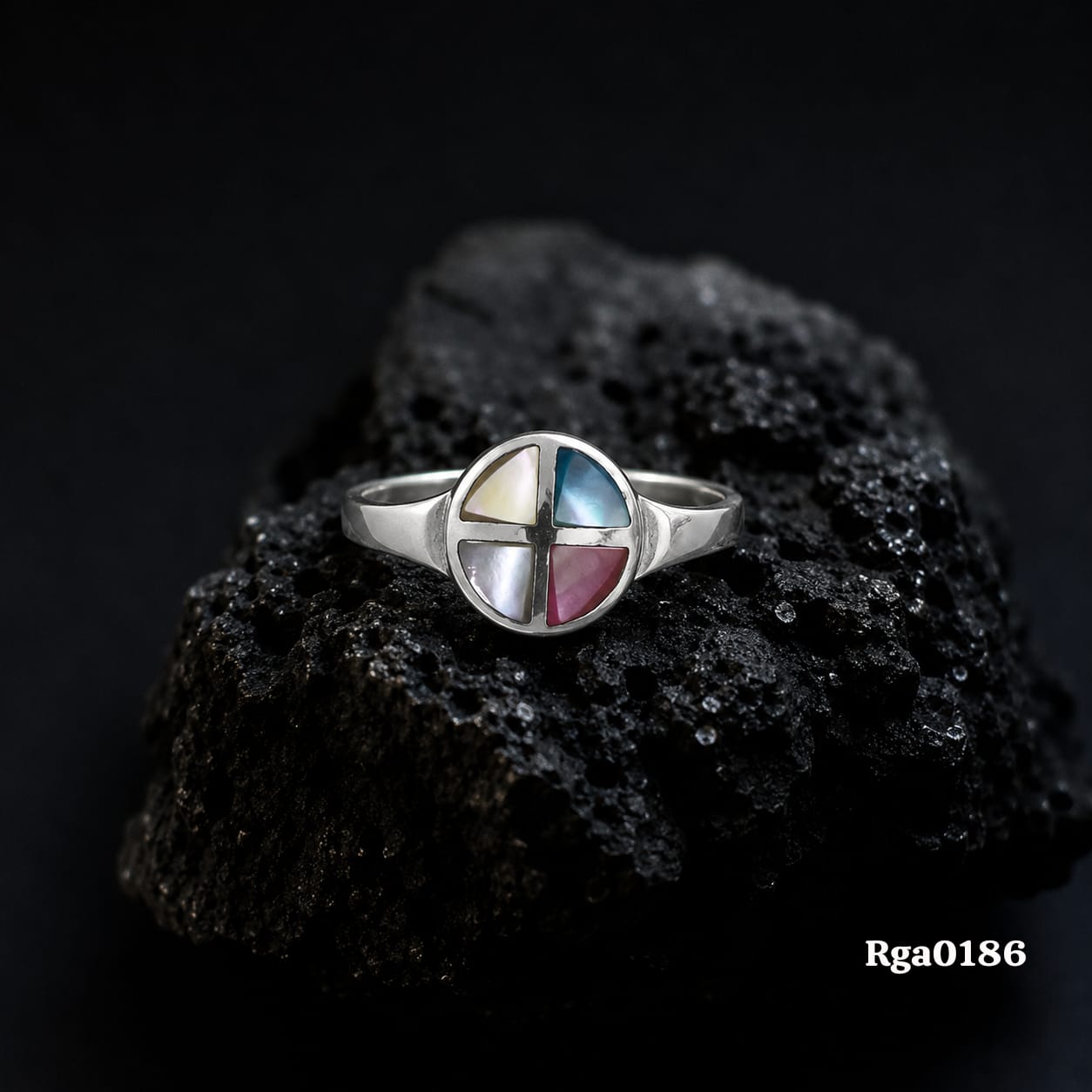 Multi-Color Inlay Ring