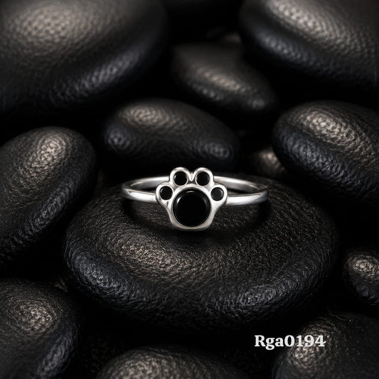 Paw Print Motif Ring