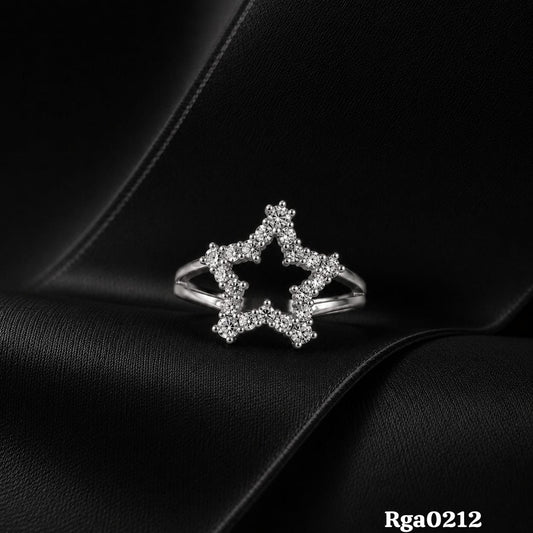 Star Motif Adjustable Ring