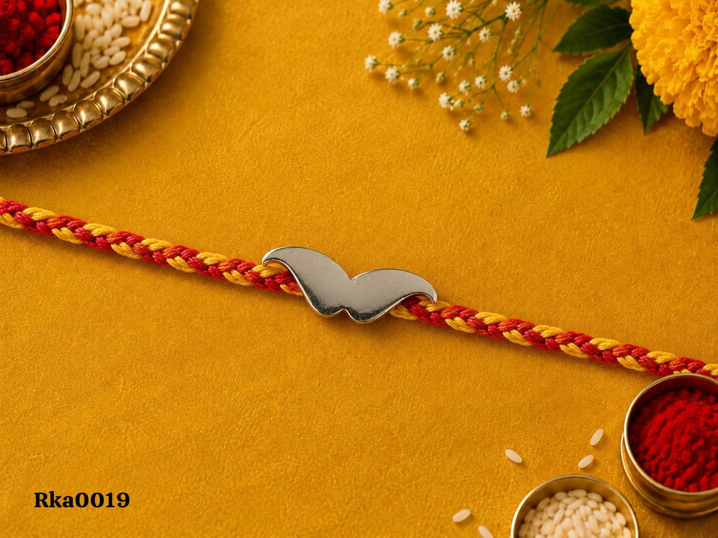 Moustache Silver Rakhi