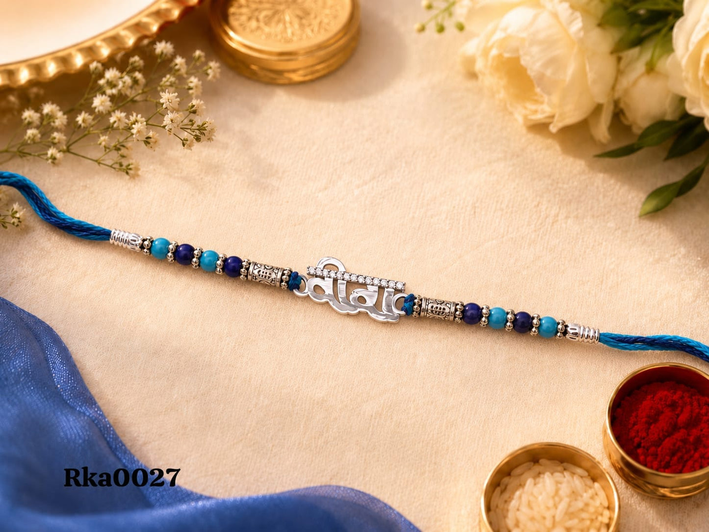 "Veera" (Brother) Silver Rakhi