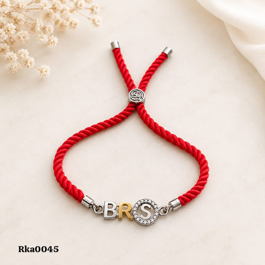 "BROS" Lettered Red Rakhi