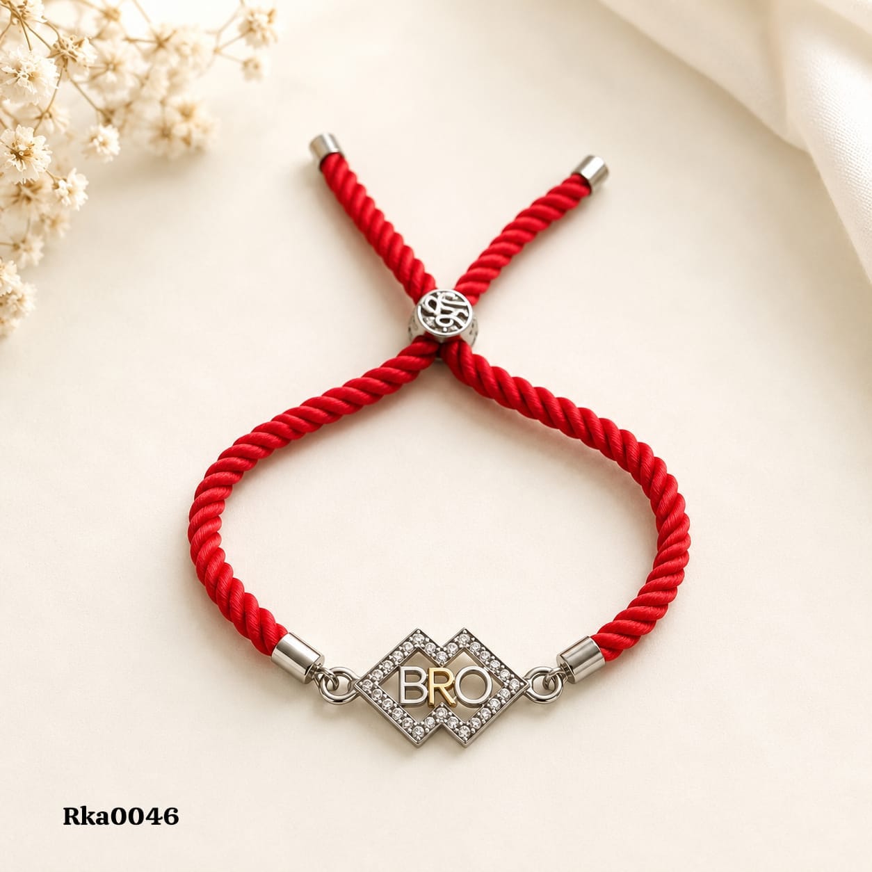 "BRO" Diamond-Shape Rakhi