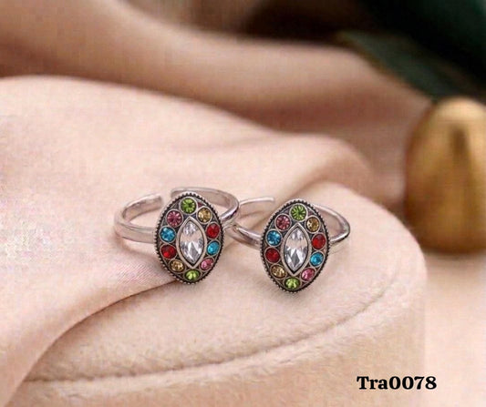 Elegant repeating floral or rosebud motif Silver Rings